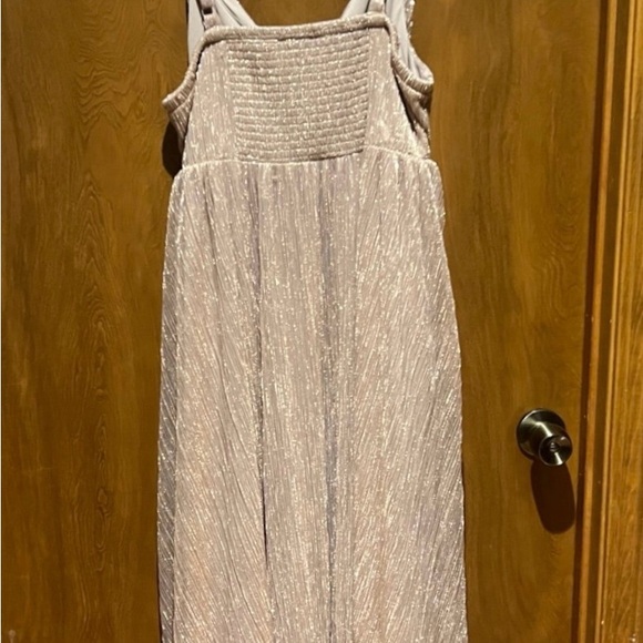 Torrid Blush Pink Tea Length Fluted Dress 0 - Picture 7 of 8